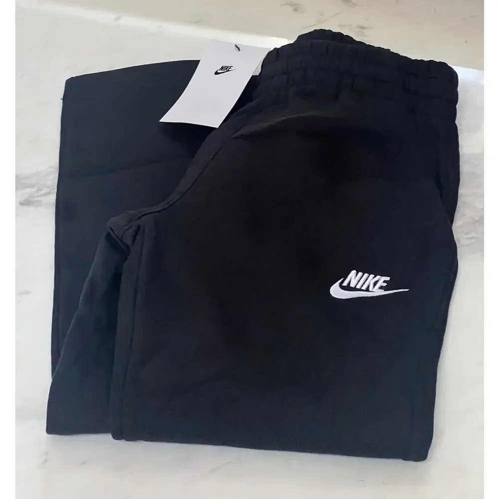 New Nike Boys Sportswear Club Fleece Pants Black Size S Small FD3010-010